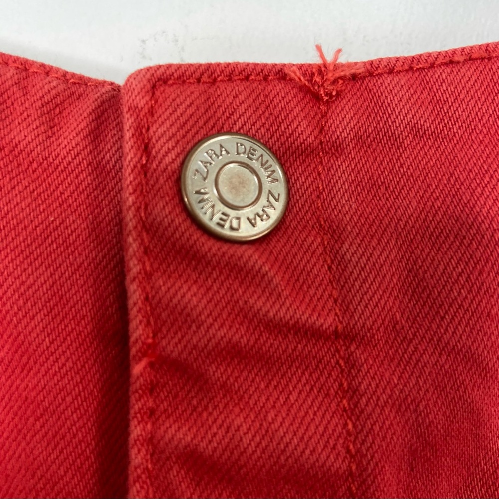 Kids Red Button-Up Overalls - Picture 6 of 12